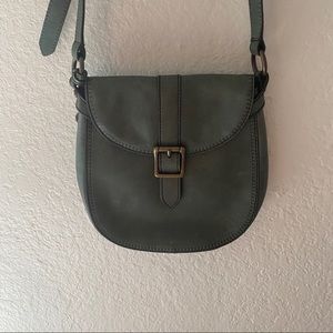 Green crossbody purse